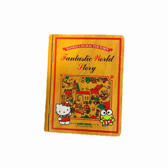 SANRIO CHARACTER TOWN Fantastic World Story Wooden Book Box1991' Hello Kitty
